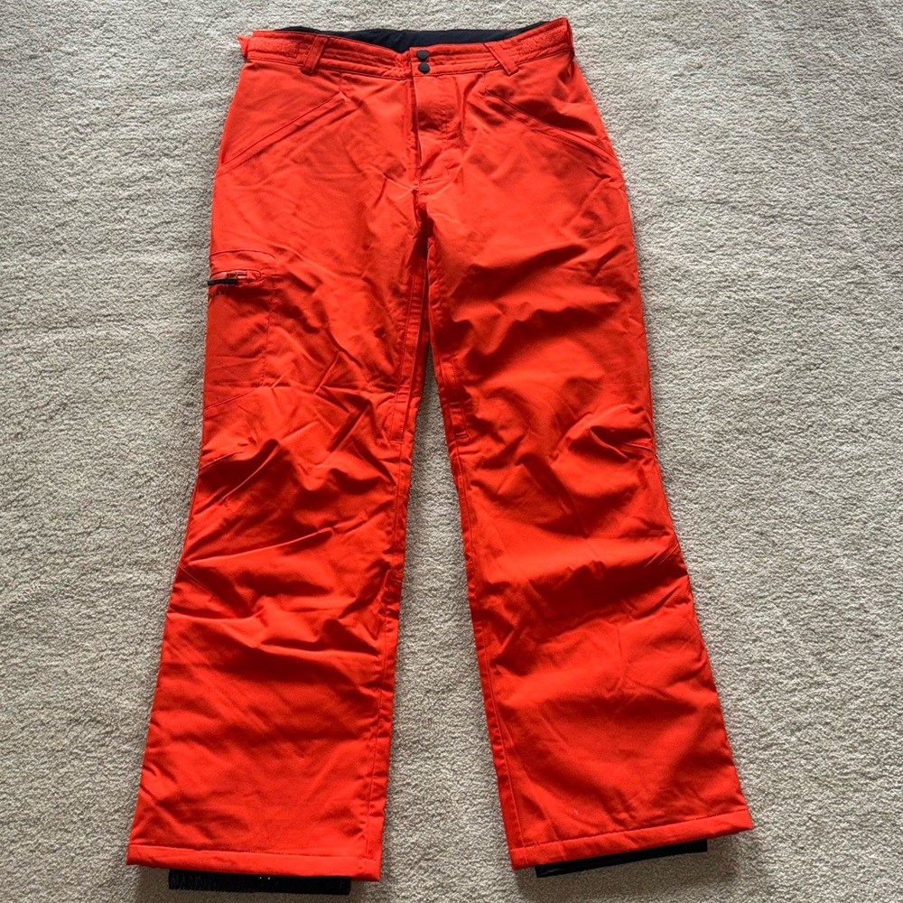 Bright Orange Snow Pants